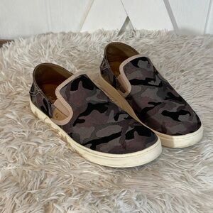 Olukai Pehuea Pa'i Camo Slip on Canvas Sneakers Shoes